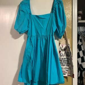 Turquoise spring/summer dress